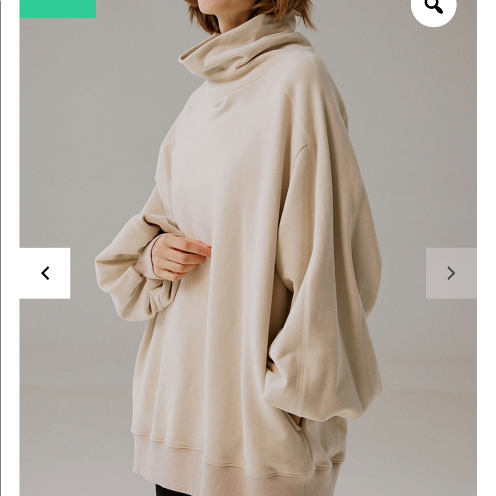 LIT Whisper Oversized Turtleneck Sweatshirt